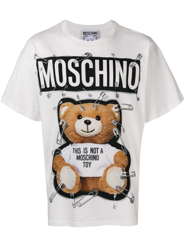 Moschino Teddy Bear Print T-shirt - White