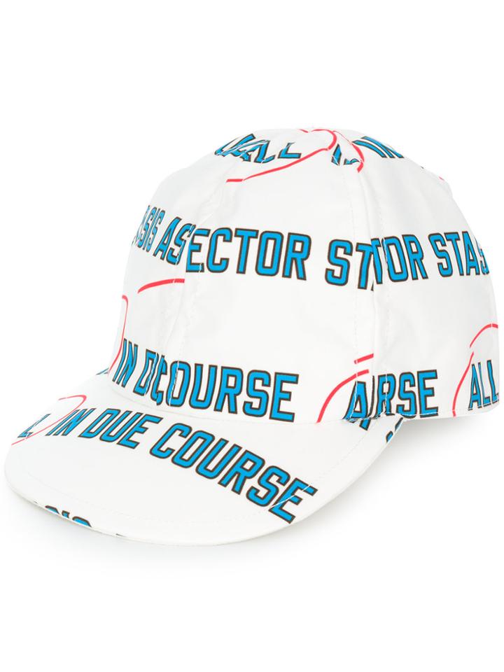 Sacai Due Course Baseball Cap - White