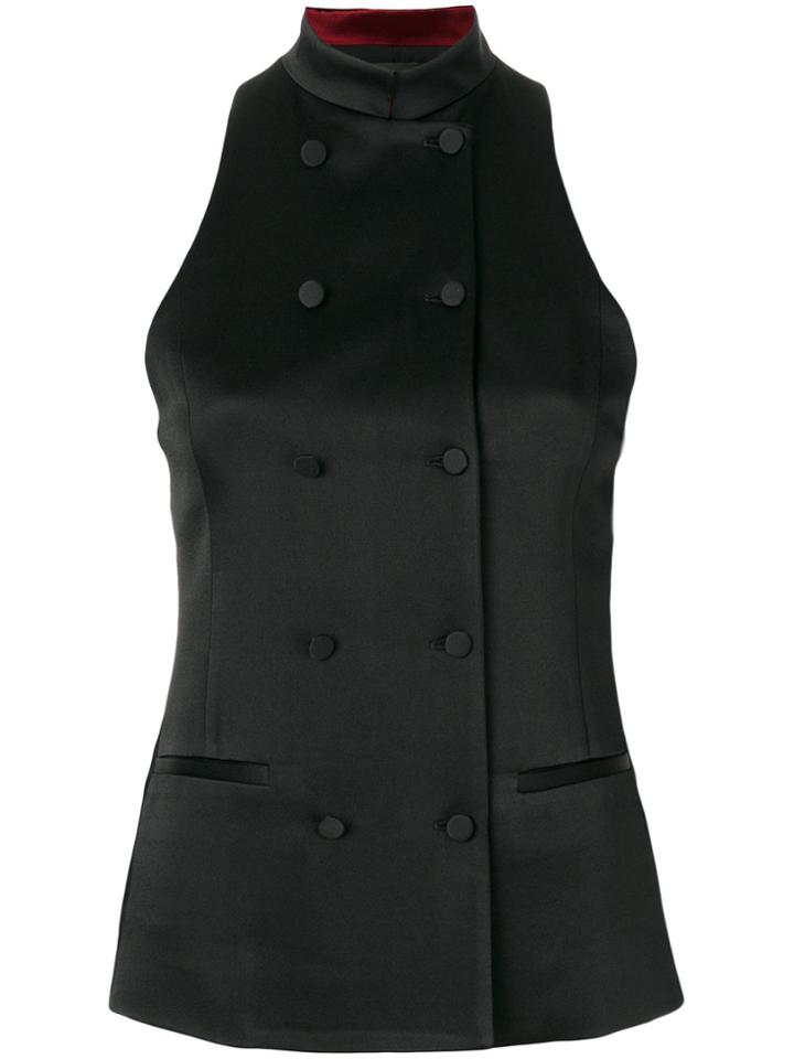 Haider Ackermann Kuiper Shiny Waistcoat - Black