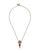 Alexander Mcqueen Crown Skull Necklace, Women's, Metallic