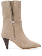 Iro Pointed Toe Boots - Neutrals