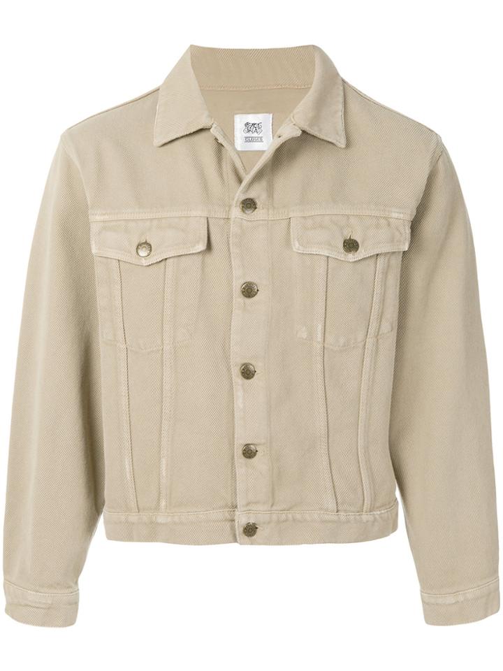 Closed Cropped Denim Jacket - Nude & Neutrals