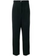 Valentino Pre-owned 1980's High Rise Cropped Trousers - Black