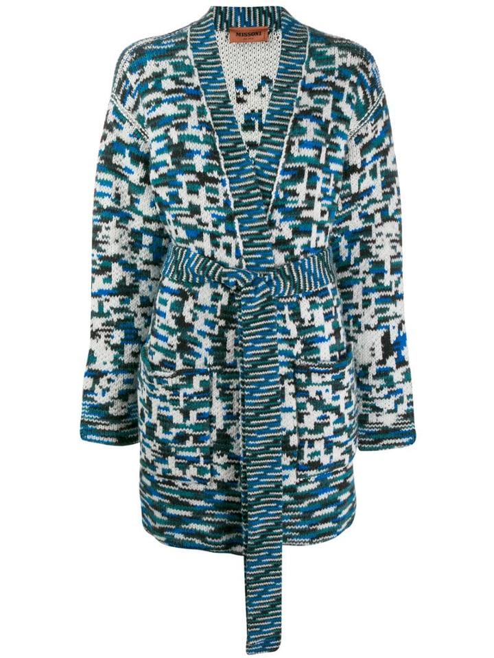 Missoni Tie Waist Cardigan - White