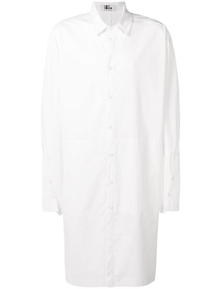 Lost & Found Ria Dunn Tunic Shirt Jacket - White