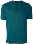 Roberto Collina Button Pocket T-shirt - Blue