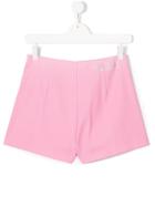 Moschino Kids Side Zip Shorts - Pink & Purple