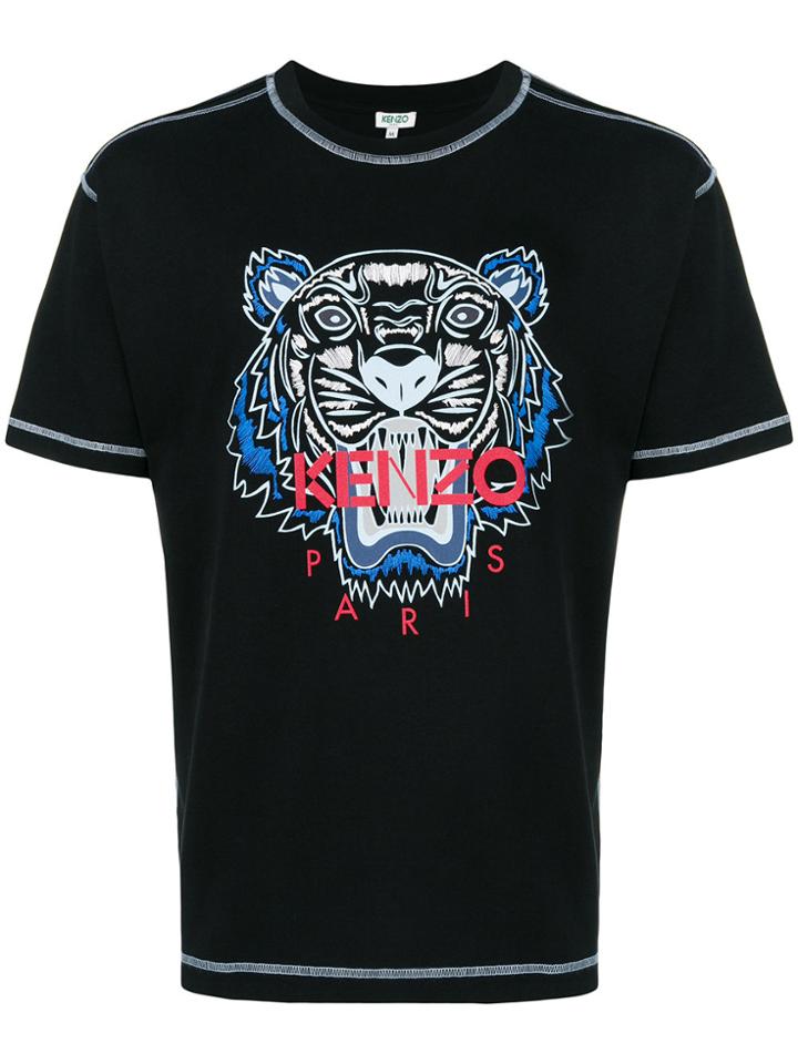 Kenzo Tiger-print T-shirt - Black
