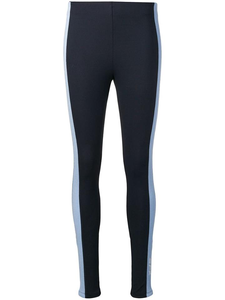 Sportmax Era Side Stripe Leggings - Blue