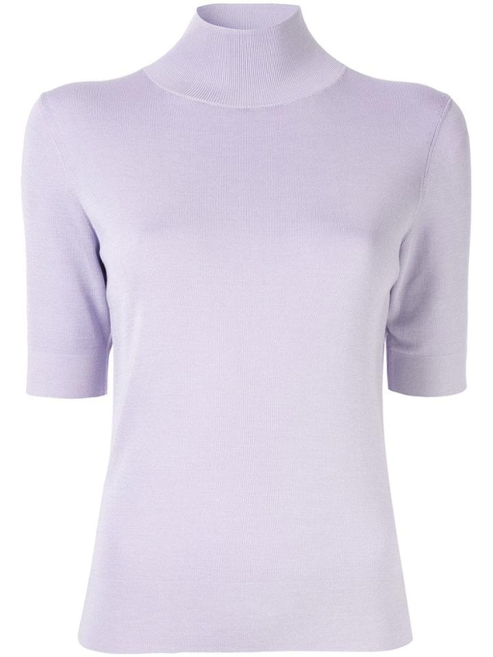 Des Prés Mock Neck Sweater - Purple