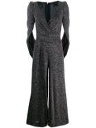 Talbot Runhof Metallic Jumpsuit - Black