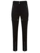 Reinaldo Lourenço High Waisted Trousers, Women's, Size: 36, Black, Cotton/spandex/elastane