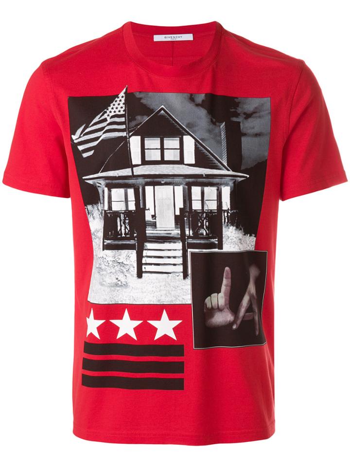 Givenchy Graphic Print T-shirt - Red