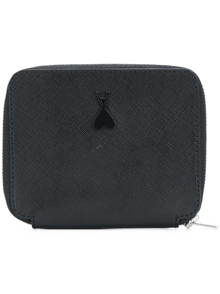 Ami Alexandre Mattiussi Zipped Wallet - Black