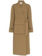 Joseph Stafford Belted Cotton Trench Coat - Brown