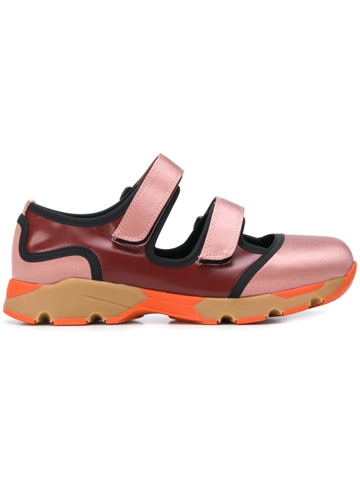 Marni Double Touch-strap Sneakers - Pink & Purple