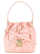 Love Moschino Quilted Bucket Tote, Women's, Pink/purple
