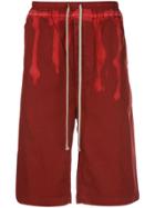 Rick Owens Drkshdw Died Drawstring Trousers - Red