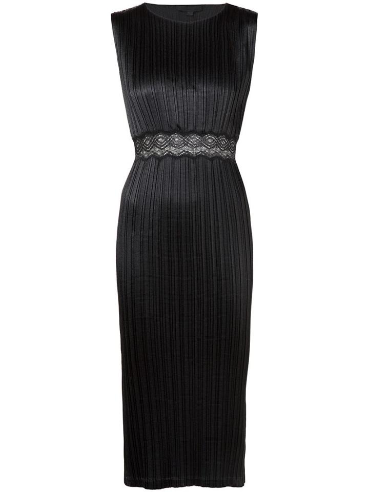 Alexander Wang Ribbed Fitted Dress, Women's, Size: S, Black, Nylon/polyester/polyurethane
