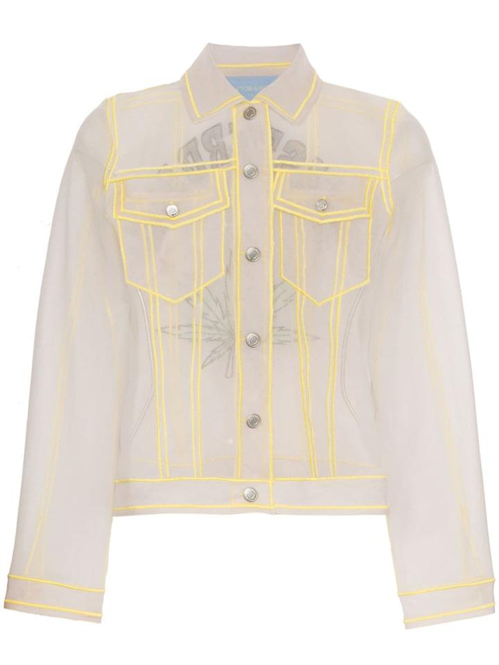 Viktor & Rolf Amsterdam Embroidered Mesh Shirt - Grey