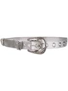 B-low The Belt Adjustable Mesh Belt - Silver