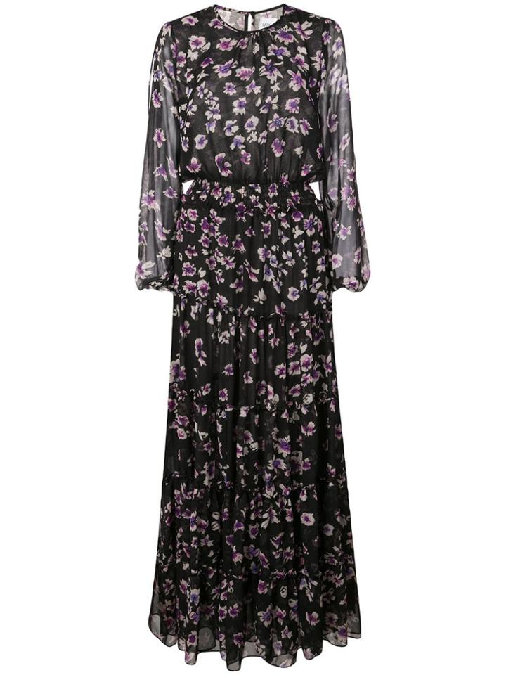 Misa Los Angeles Cesra Floral Print Dress - Black