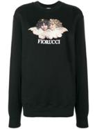 Fiorucci Angels Print Sweater - Black