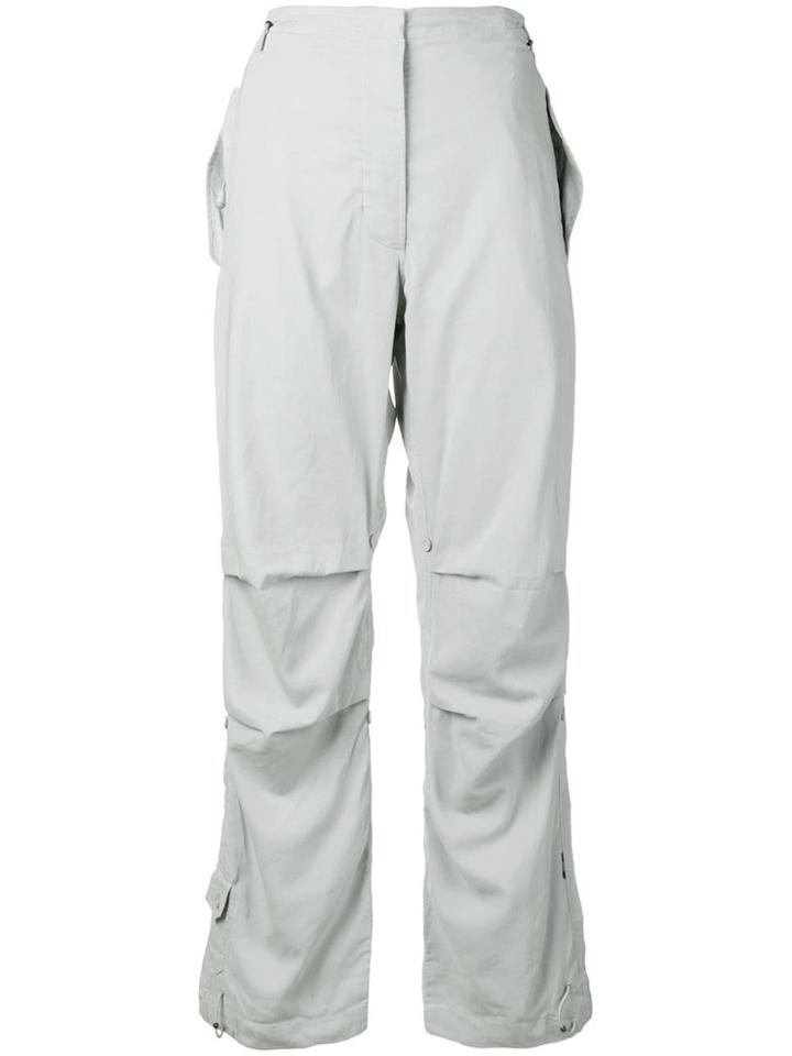 Maharishi Back Embroidered Track Trousers - Blue
