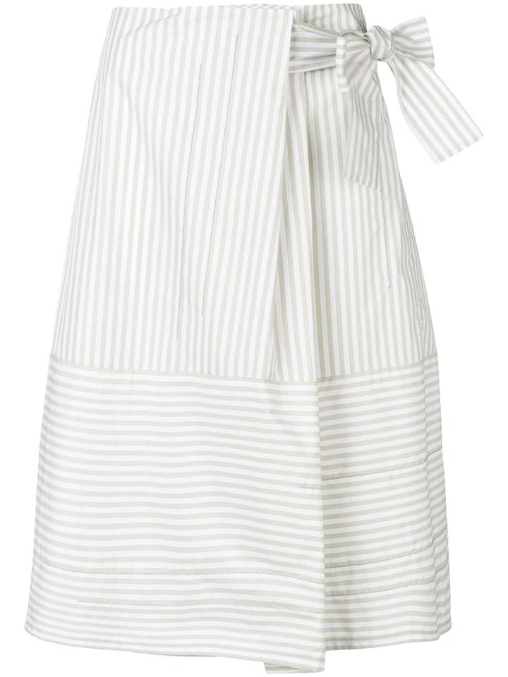 Fabiana Filippi Stripped Skirt - Grey