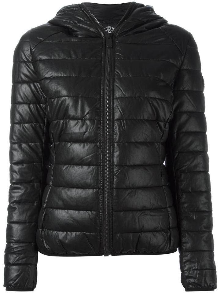 Save The Duck Padded Jacket, Women's, Size: 1, Black, Polyurethane/viscose/nylon/polyester