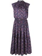 Delada Sleeveless Floral Maxi Dress - Blue