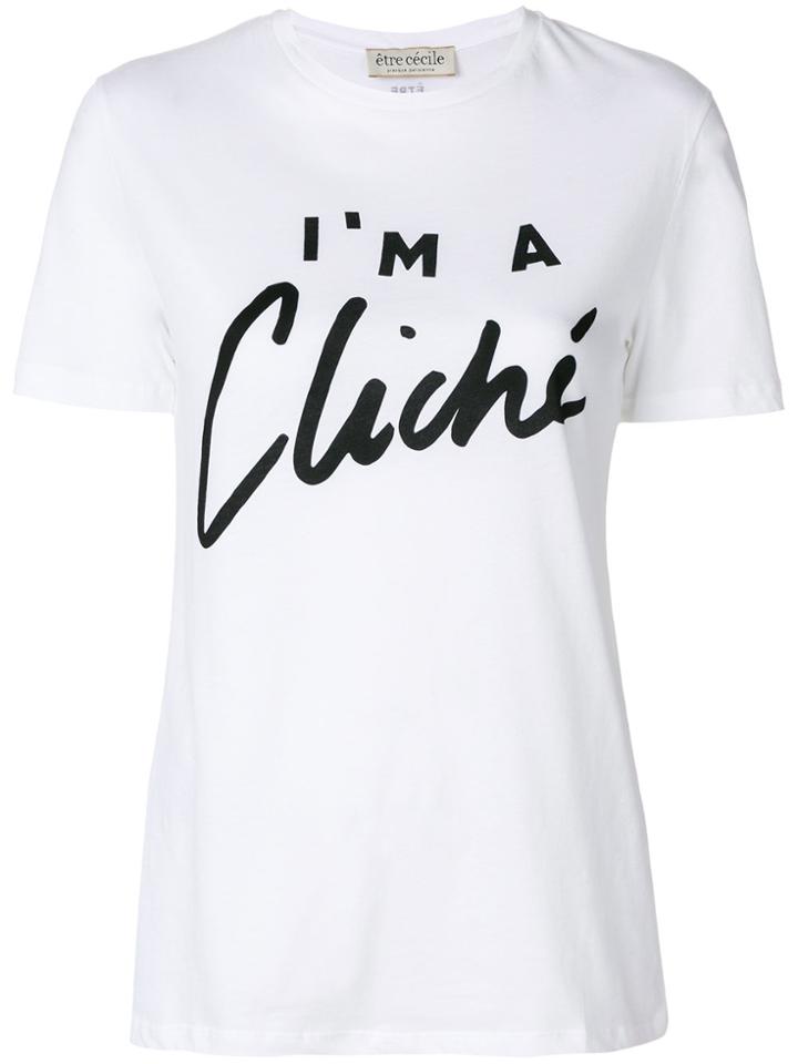 Être Cécile Printed T-shirt - White