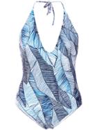 Onia - Nina Halter One-piece - Women - Nylon/spandex/elastane - Xs, Blue, Nylon/spandex/elastane