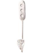 Yvonne Léon 18kt White Gold And Diamond 'epingle' Lobe Earring, Women's