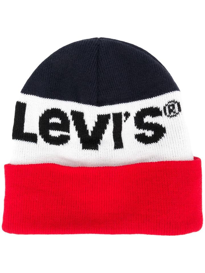 Levi's Levi's 228857 17 Navy Blue Leather/fur/exotic Skins->leather