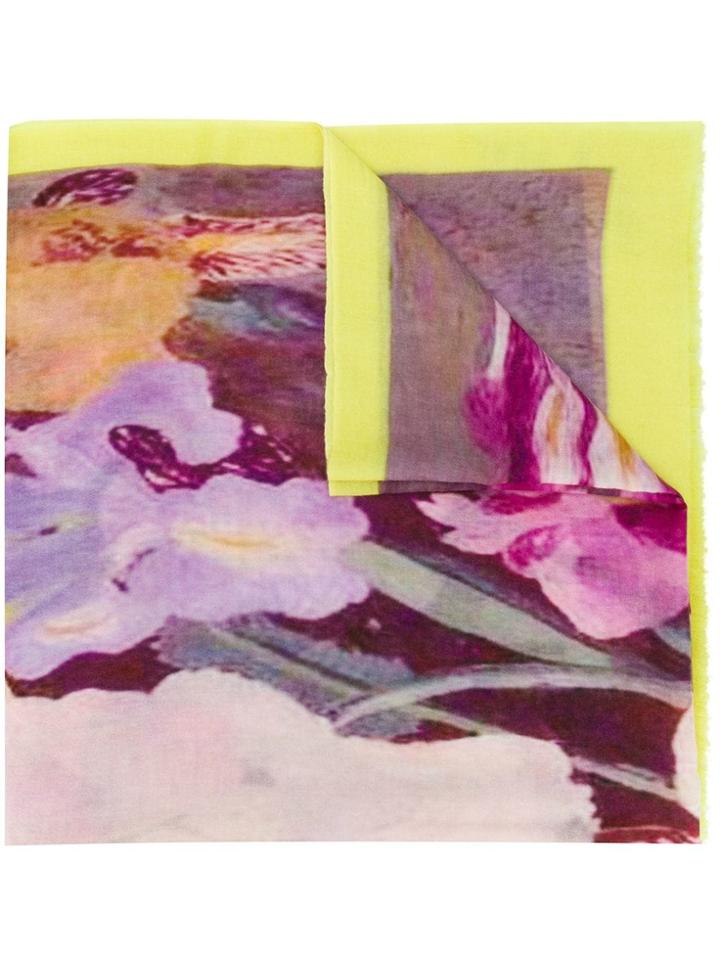N.peal Printed Cashmere Scarf - Pink