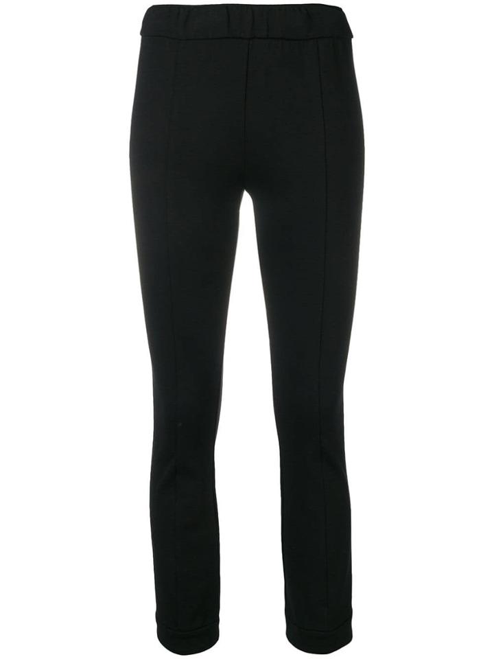 Twin-set Cropped Trousers - Black