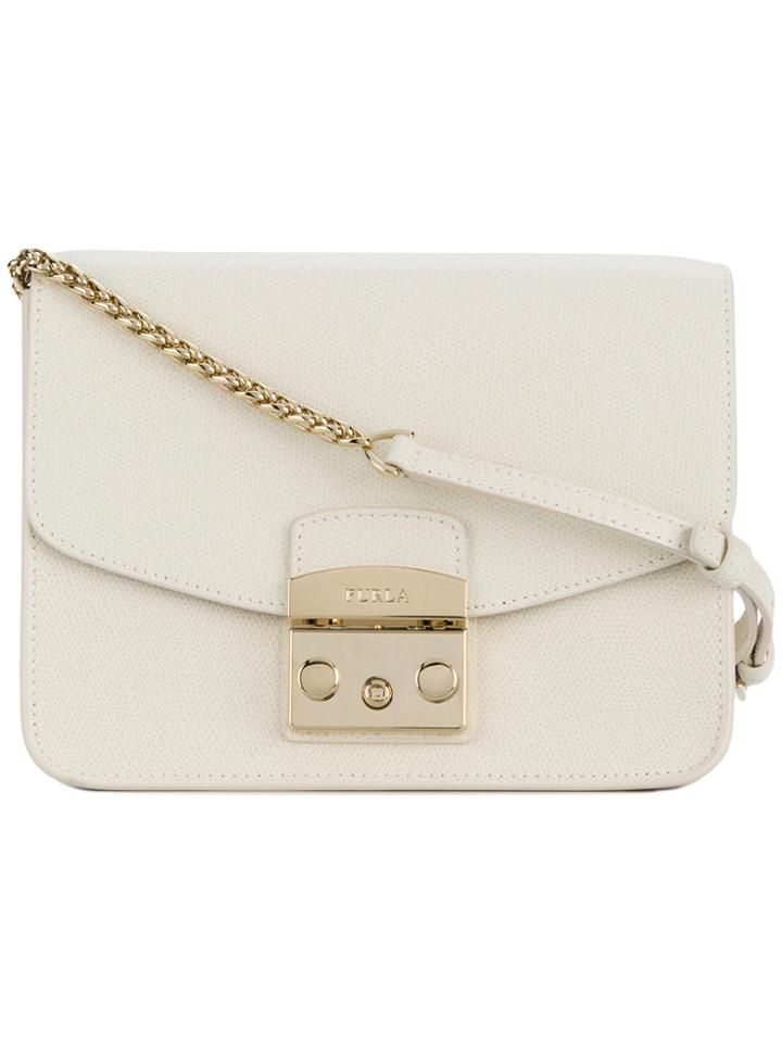 Furla Small Metropolis Crossbody - White