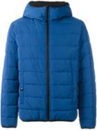 Love Moschino Hooded Puffer Jacket, Men's, Size: 50, Blue, Polyester