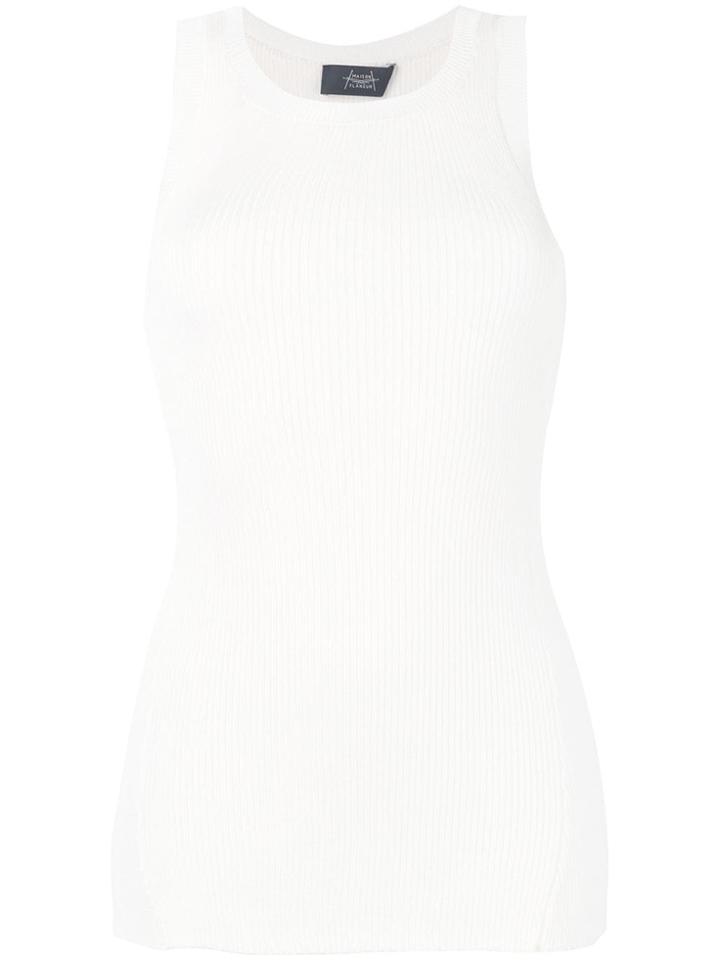 Maison Flaneur Slim-fit Tank Top - White