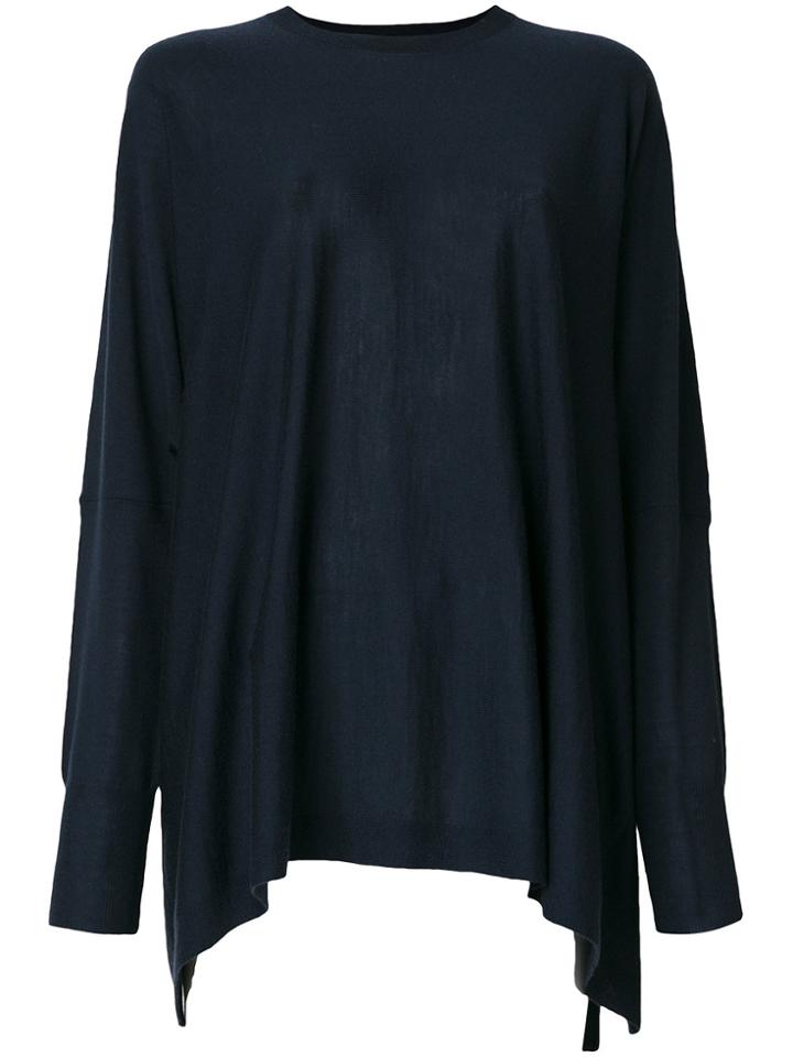 P.a.r.o.s.h. Draped Knitted Top - Blue