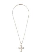 Roman Paul Cross Pendant Necklaxe - Metallic