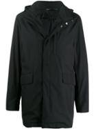 Canali Lightweight Hooded Jacket - Black