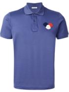 Moncler Logo Polo Shirt, Men's, Size: S, Blue, Cotton
