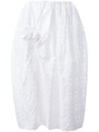 Simone Rocha Front Bow Eyelet Skirt - White