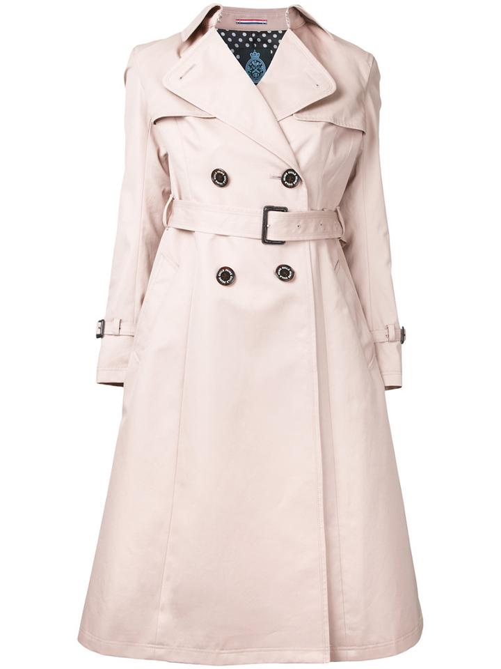 Guild Prime - Classic Trench Coat - Women - Cotton - 34, Pink/purple, Cotton
