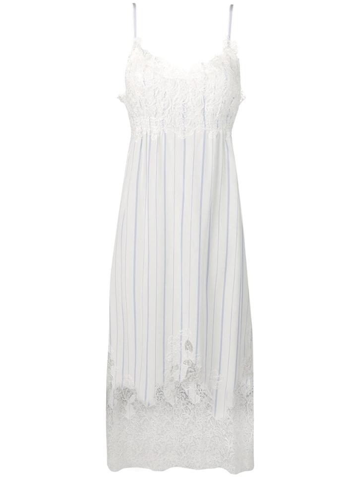 Ermanno Scervino Lace Inserts Midi Dress - White