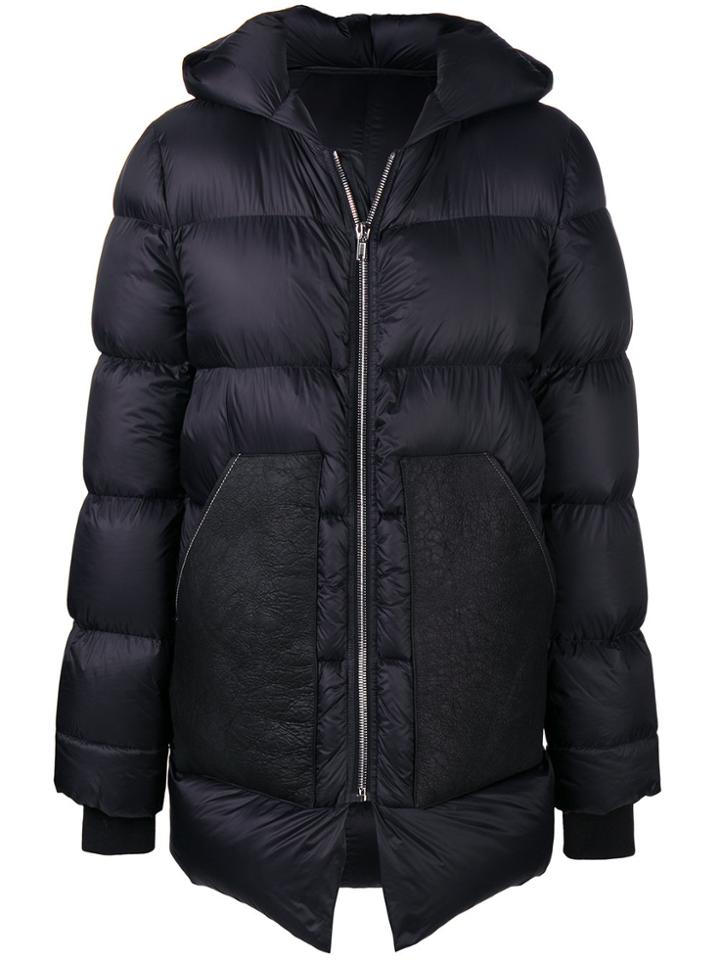 Rick Owens Puffer Midi Coat - Black