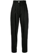Giambattista Valli Plain High Waisted Trousers - Black