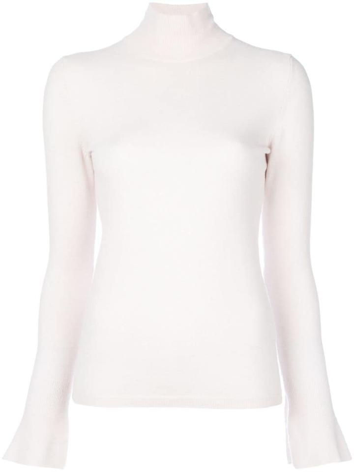 Mrz Flared Sleeve Turtleneck Sweater - Pink